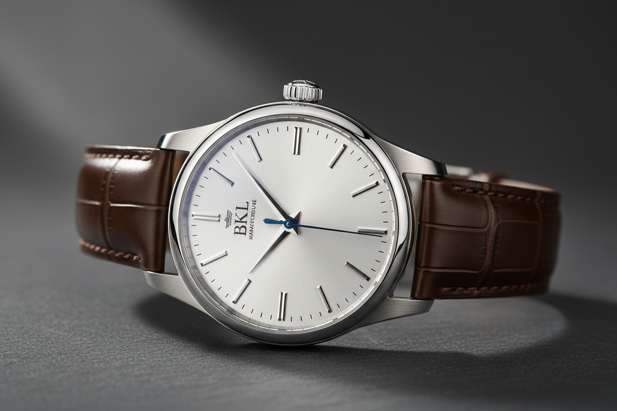 just generate a image of a luxury watch with the branding of bkl 